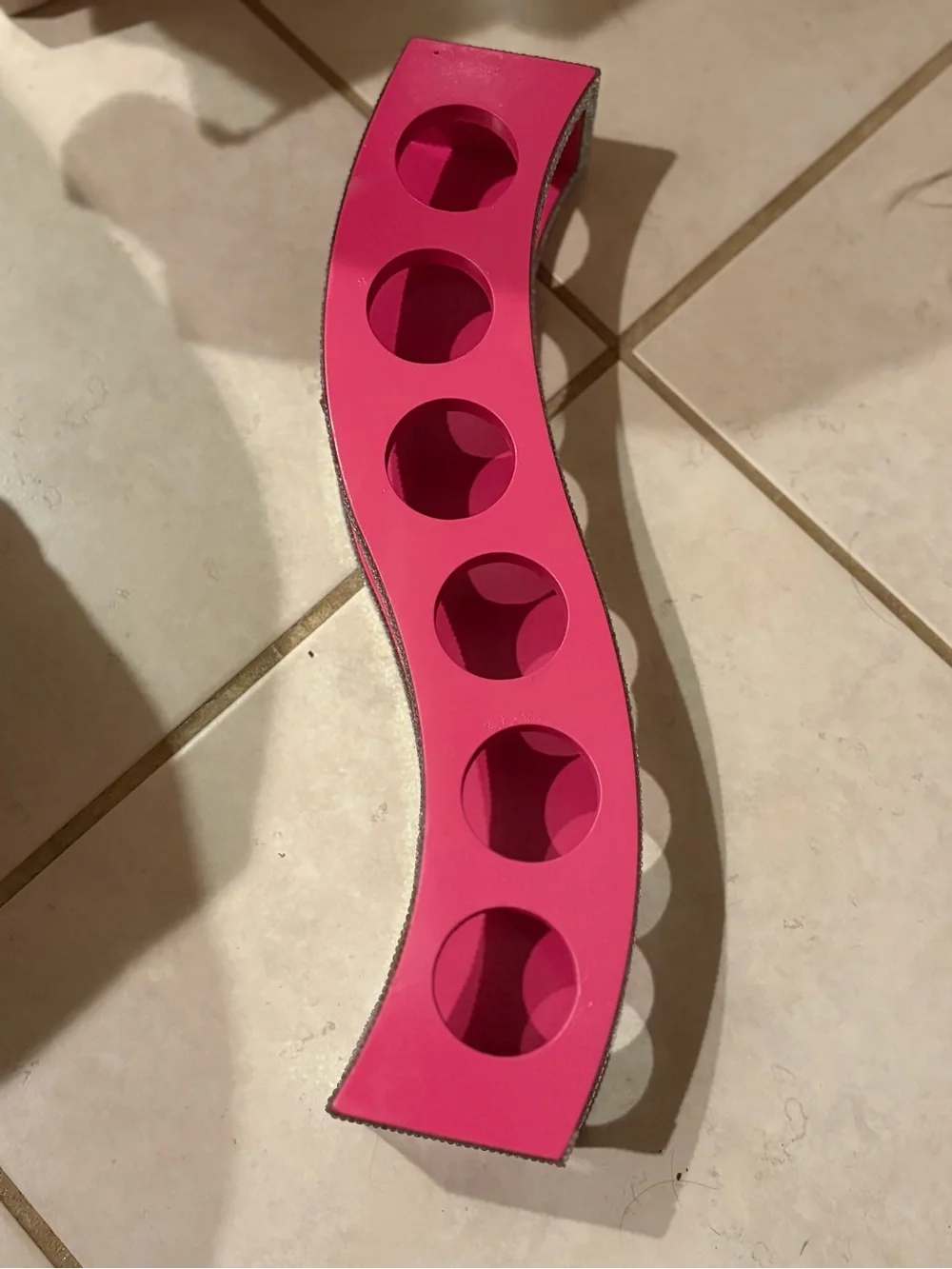Hot Pink “Barbie Themed” make up organizer with Rhinestone accents!
